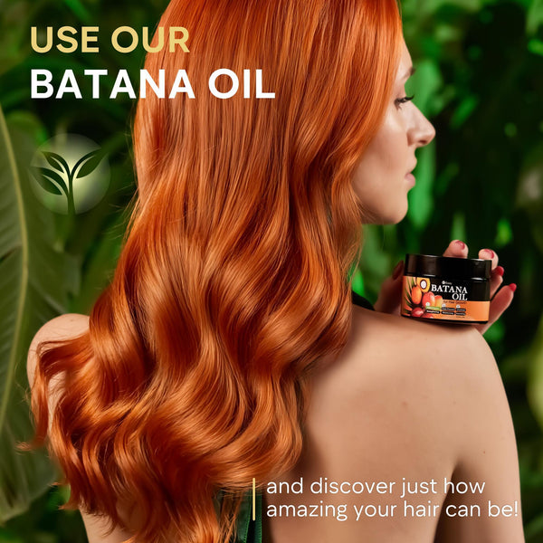 Eway Pure Batana Oil for Hair Growth Dr Sebi Organic – 100% Raw Batana Oil for Hair Growth with a Nourishing Formula to Shine for Both Women & Men