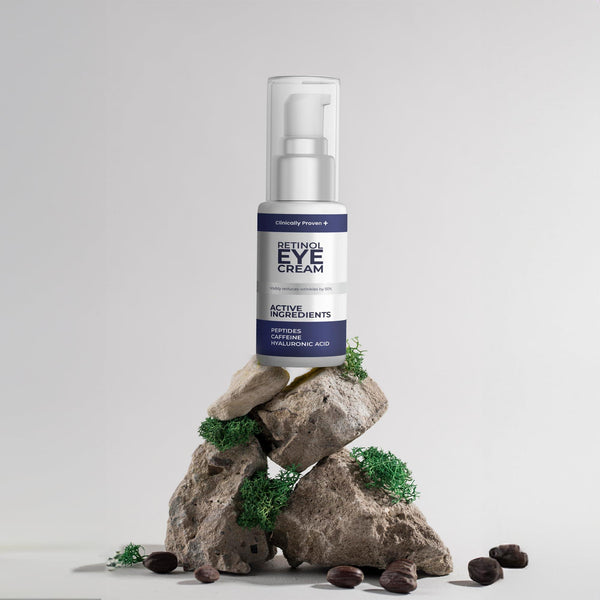 Retinol Eye Cream for Puffiness and Bags Under Eyes  Hyaluronic Acid & Peptide Anti Aging Treatment with Caffeine  Advanced Tightening & Firming Formula for Wrinkles & Fine Lines