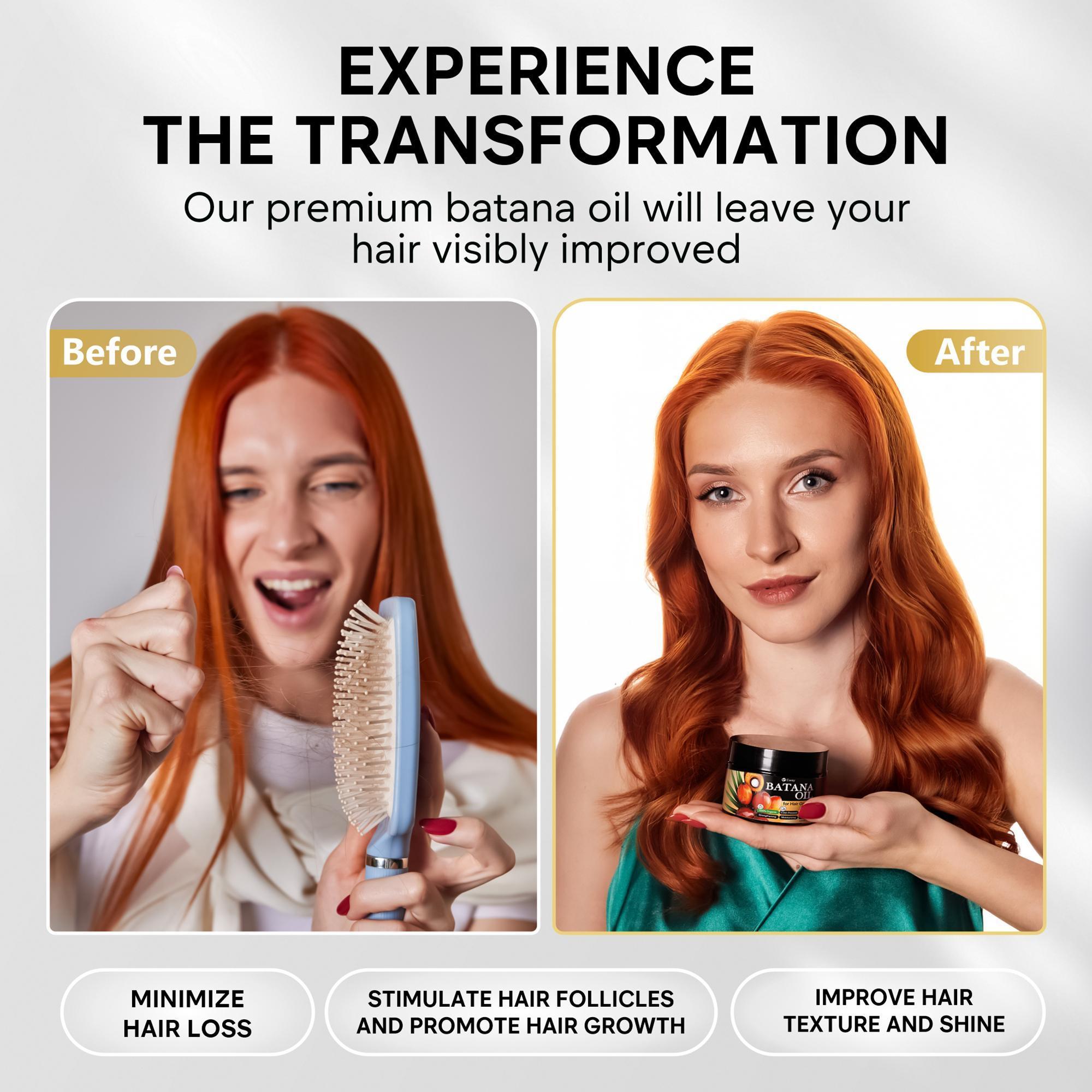 Eway Pure Batana Oil for Hair Growth Dr Sebi Organic – 100% Raw Batana Oil for Hair Growth with a Nourishing Formula to Shine for Both Women & Men