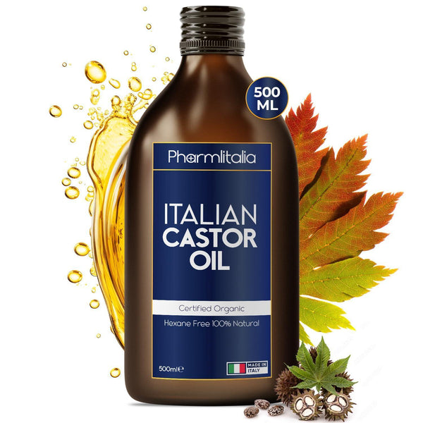 Cold Pressed Organic Castor Oil Hexane Free   500ml Pure Castor Oil for Hair Growth Eyelashes Skin Care and Nails   Promotes Growth Strengthens & Conditions   100% Organic Golden Castor Oil